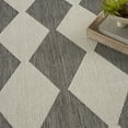 thumbnail image 4 of Nourison Positano Indoor/Outdoor Charcoal 4' x 6' Area Rug (4x6), 4 of 9