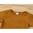 thumbnail image 3 of Baby Sets Ribbed Knit Short Sleeve T-shirt Shorts, 3 of 6
