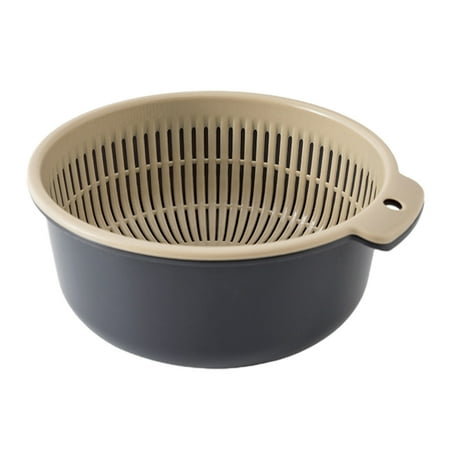 

2024 Upgraded Sieves Sink Strainer Kitchen Double Drainage Basket Fruit Vegetable Washing Strainer Multi-Purpose Washing Storage Basket Kitchen Cleaning Accessories Clearance