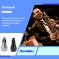 thumbnail image 2 of Sax  Compact Size Handy Installation Saxophone Supplies Instrument Accessories Trumpet Mute for Beginners Sound Dampener, 2 of 8