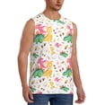 thumbnail image 2 of Bingfone Cute Baby Dinosaurs Pattern Men's Tank Tops Workout Sleeveless Tee Shirts Running Beach Tanks for Men-X-Large, 2 of 7
