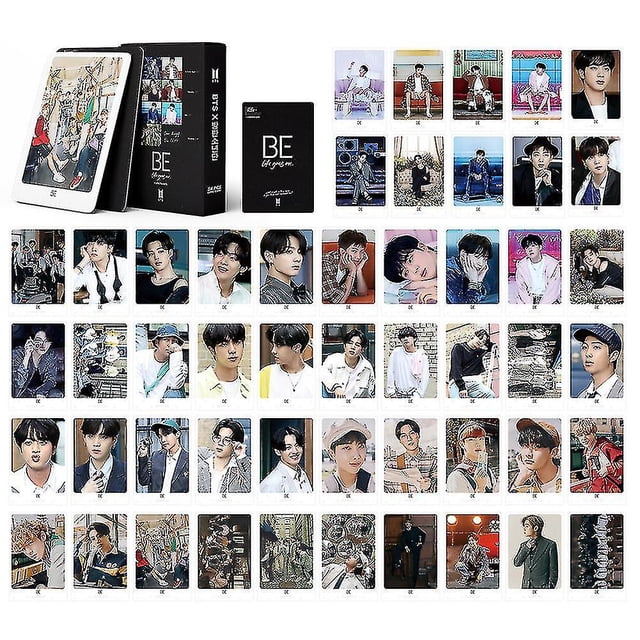 Juego de tarjetas Kpop BTS 54 unids/caja YONGSHENG Mini tarjeta de fotos postal