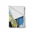thumbnail image 2 of Soccer Soft Flannel Fleece Throw Blanket, Spherical Football Ball Illustration Colorful Distressed Details in Motion Art, Cozy Plush for Indoor and Outdoor Use, 70" x 90", Multicolor, by Ambesonne, 2 of 6