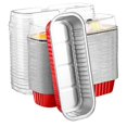 thumbnail image 1 of 50pcs Disposable Aluminum Foil Mini Loaf Baking Pans With Lids, 1 of 5