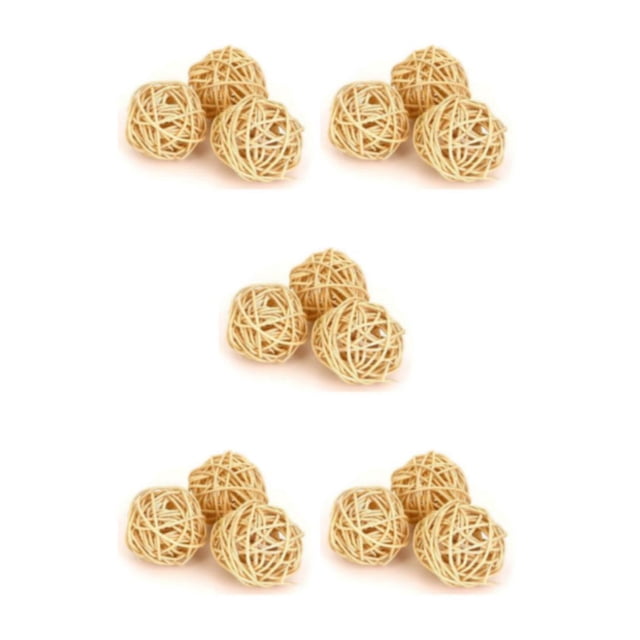 mmirethe 3pcs Nature Rattan Ball Nature S Beauty Into Living Space Wide Applications 5Set