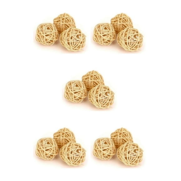 mmirethe 3pcs Nature Rattan Ball Nature S Beauty Into Living Space Wide Applications 5Set
