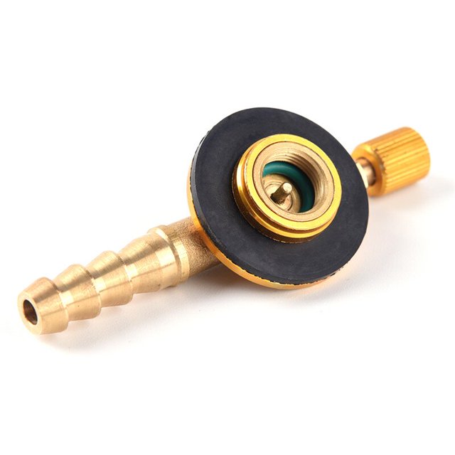 7.8cm Gas Stove Switching Stainless Steel Camping Charging Inflatable Valve Adapter 1Pc He Qiyong unisex