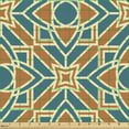 thumbnail image 2 of Ambesonne Flower Fabric by the Yard Upholstery, Conceptual Plants, 1 Yard, Petrol Blue Orange, 2 of 5