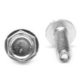 thumbnail image 1 of #8-32 x 1/2" (FT) Coarse Thread Thread Rolling Screw Hex Washer Head Low Carbon Steel Zinc Plated and Wax Pk 250, 1 of 1