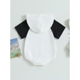 thumbnail image 4 of Wassery Baby Girls Boys Romper 6M 12M 18M 24M Baby Short Sleeve Hooded Newborn Contrast Color Summer Bodysuit Clothes for Girls Boys, 4 of 8