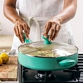 thumbnail image 5 of GreenPan Rio Ceramic Nonstick 5-Quart Sauté Pan with Lid | Turquoise, 5 of 8