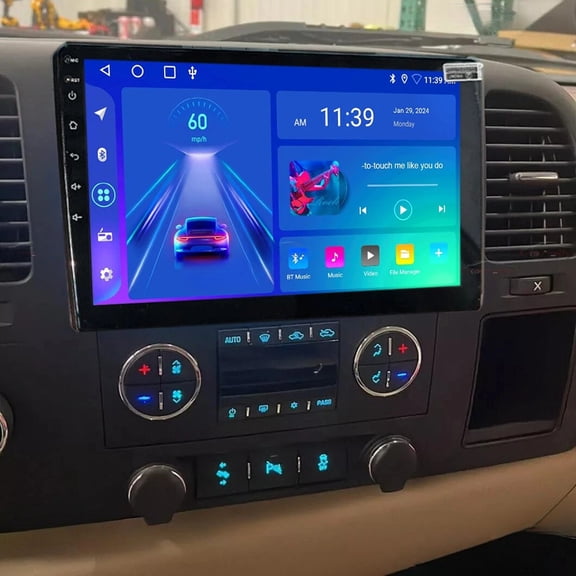 10.1" For GMC Sierra 1500 2008-2013 Android 15.0 Apple Carplay Stereo Radio GPS Wifi SWC