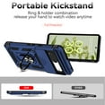 thumbnail image 5 of Jiahe Cover for Google 7 6.3" (2022) Stand Case, Heavy Duty Slide Cover & Ring Kickstand Military Shockproof Armor Case Compatible with Magnetic Car Mount Holder, Blue, 5 of 9