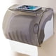 thumbnail image 4 of Waterproof Toilet Paper Holder Cover Wall Mounted Plastic Roll Tissue Box Suction Cup Shelf Storage Holder (Screw Type), 4 of 6