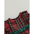 thumbnail image 5 of Newborn Kids Baby Girl Christmas Dress Red Plaids Big Bowknot Tulle Tutu Ball Gown, 5 of 7