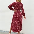 thumbnail image 5 of Summer Dresses for Women Maxi Dress Square Neck Temperament Commuter Polka Dot Dress Large Swing Skirt, 5 of 6