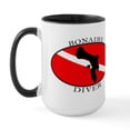 thumbnail image 2 of CafePress - Bonaire Diver (Oval) Large Mug - 15 oz Ceramic Large White Nolvety Mug, 2 of 4