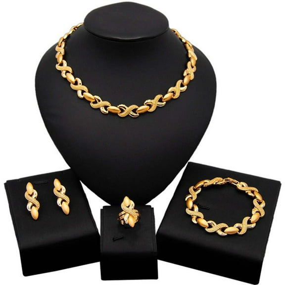 JoeytheJewelryNY HUGS &KISSES xo set gold Plated #99