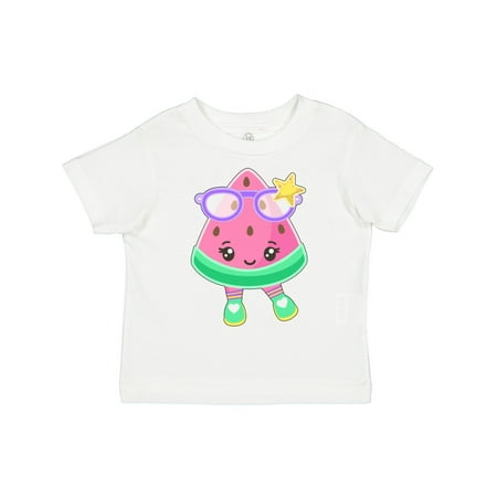 

Inktastic Cute Watermelon with Sunglasses Gift Toddler Boy or Toddler Girl T-Shirt