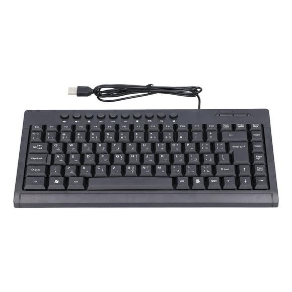 Mini teclado con cable de 87 teclas, USB, accesorios para ordenador de escritorio y portátil, para oficina