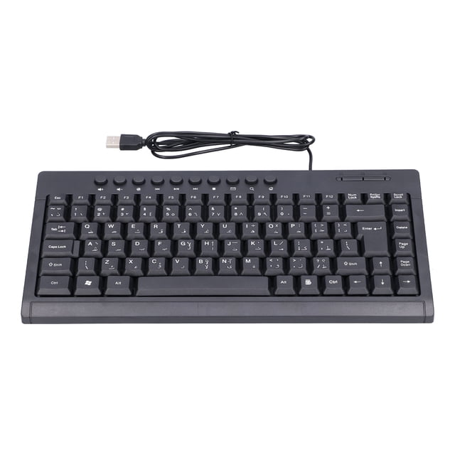 Mini teclado con cable de 87 teclas, USB, accesorios para ordenador de escritorio y portátil, para oficina