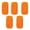 Orange 1PCS, variant on Sponges Cleaning Eraser Sponge Foam Pads Multi Functional Household Cleaning Kitchen Dish Sponge