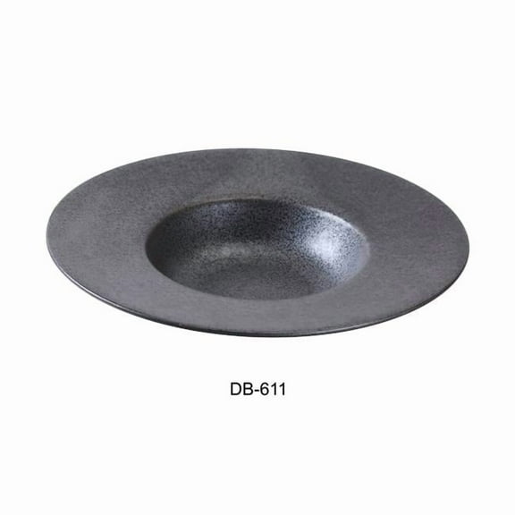 11.5 in. Diamond Black Collection Dessert Plate, Matte Glaze - 16 oz - Pack of 12
