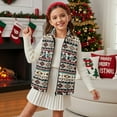 thumbnail image 3 of Uorisanigo Toddler Girls Boys Fleece Vest Jacket Puffy Kids Outwear Fuzzy Southwestern Aztec Tribal Full Zipper Vest Sleeveless Jacket with Pockets Fall Winter Outfits Clothes, 3 of 7