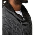 thumbnail image 3 of X RAY JEANS Mens Cable Knit Cowl Neck Sweater, Charcoal, S, 3 of 5