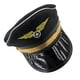 thumbnail image 3 of Sombrero de policía negro para adultos, ideal para cosplay de policía, fiestas de Halloween, actuaciones escénicas, gorras militares., 3 of 5
