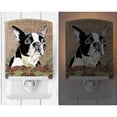 thumbnail image 2 of Caroline's Treasures SC9051CNL Boston Terrier Faux Burlap and Pine cones Ceramic Night Light, 6x4x3", multicolor, 2 of 2