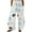 Light Blue, variant on fartey Wide Leg Pants for Women 2023 Loose Casual Dog Paw Print Long Trousers with Pockets Elastic Waist Straight Leg Pants