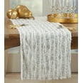 thumbnail image 2 of Fennco Styles Contemporary Brushed Foil Faux Fur Table Runner 16 x 72 Inch, 2 of 4