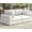 White 2 seat, variant on Roomy Homy Modular Sectional Sofa, 76 Inches Down Filled Sectional Sofa, Loveseat Oversized Comfy Couch for Living Room, Grey Linen Cloud Couch Set