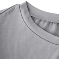thumbnail image 4 of asdoklhq Dresses for Women Prom Dresses Women's Short-sleeved Elastic Waist Ruched Dress Gray M, 4 of 6