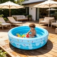 thumbnail image 4 of HOARBOEG Foldable PVC Inflatable Pet Bath Tub - Portable Dog Pool for Small Pets & s Bathing, 85x25cm Mini Swimming Pool with Drain Plug, Outdoor Indoor, 4 of 6
