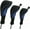 Blue, variant on Golf Club Head Covers for Fairway Woods Driver Hybrids, 3Pcs Long Neck Mesh Golf Club Headcovers Set with Interchangeable No. Tags 3 4 5 6 7 X