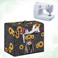 thumbnail image 4 of HELLHERO Sunflowers Highland Cattle Sewing Machine Protective Cover with Pocket to Store Sewing Accessories Protective Cover Christmas, 4 of 8
