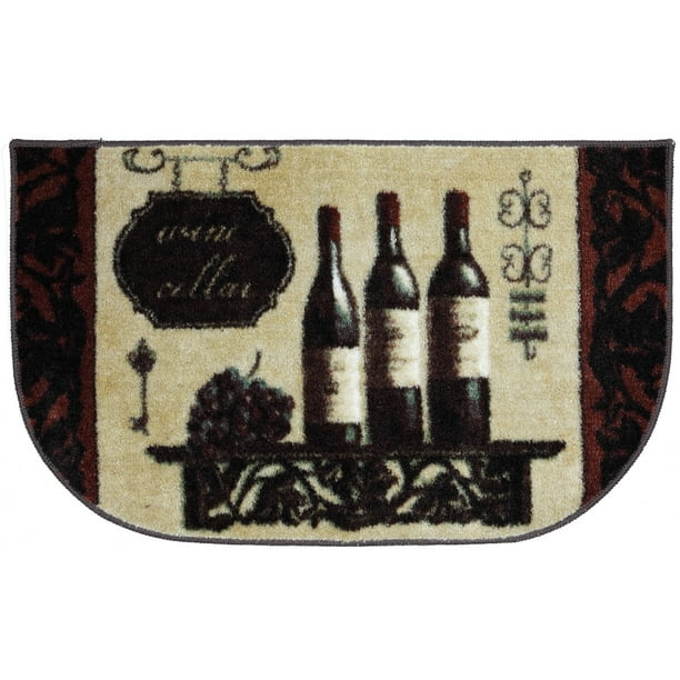 Mohawk 20" x 34" Wine Decor Kitchen Slice Rug
