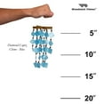 thumbnail image 4 of Woodstock Windchimes Diamond Capiz Blue, Wind Chimes For Outside, Wind Chimes For Garden, Patio, and Outdoor Décor, 14"L, 4 of 7