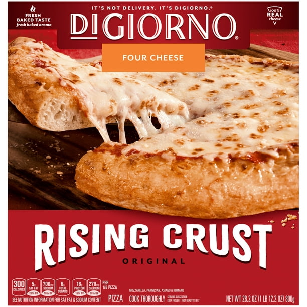 DIGIORNO Four Cheese Frozen Pizza with Rising Crust, 28.2 oz. - Walmart