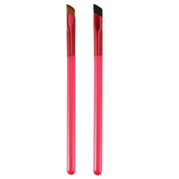 2pcs Multifunction Eyebrow Brush Concealer Contour Three-dimensional Concealer Coffee Black Bristle