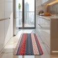 thumbnail image 4 of Red and Blue Christmas Knitted Pattern Kitchen Rug Mat,Kitchen Runner Rugs Non Skid Washable,Decorative Kitchen Floor Mats for Kitchen,Sink,Laundry,17"x47.2", 4 of 7