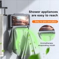 thumbnail image 5 of Washranp Waterproof Shower Phone Holder with 180 Degree Rotation Retractable Design Wall Mounted Phone Stand Box for Bathroom Mirror Bathtub, 5 of 5