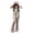 gray, variant on Women's Letter Print Waist Fit Tracksuit Set Long Sleeve Top and Pants Casual Sport Outfit
