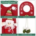 thumbnail image 4 of Colgador de puerta de Navidad, 2 piezas, colgantes de puerta de Navidad, decoraciones de puerta de Navidad, colgador de puerta de Papá Noel para el hogar, hotel, perilla de puerta (Santa y muñeco de nieve) brillar  Electrónica, 4 of 5
