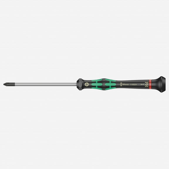 Wera 118024 PH #1 x 80mm Kraftform Micro Phillips Precision Screwdriver