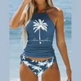 thumbnail image 5 of ZPAQI Two Pieces Tankini Bathing Suits Women Printed Swim Top with Bottom Swimsuits, 5 of 19