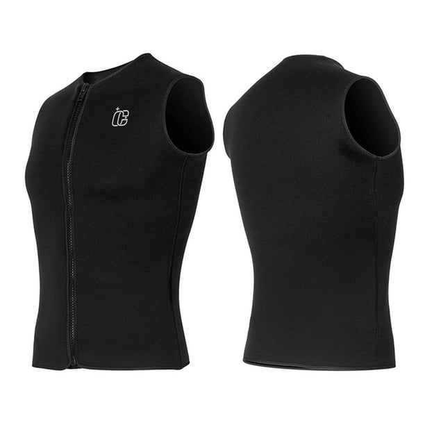 Gilet Néoprène Adulte – Top Combinaison Protection Surf, Natation, Plongée – Noir