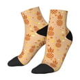thumbnail image 2 of Bingfone Pineapples Design Patterned Men'S Women'S Casual Cotton Socks, 2 of 9